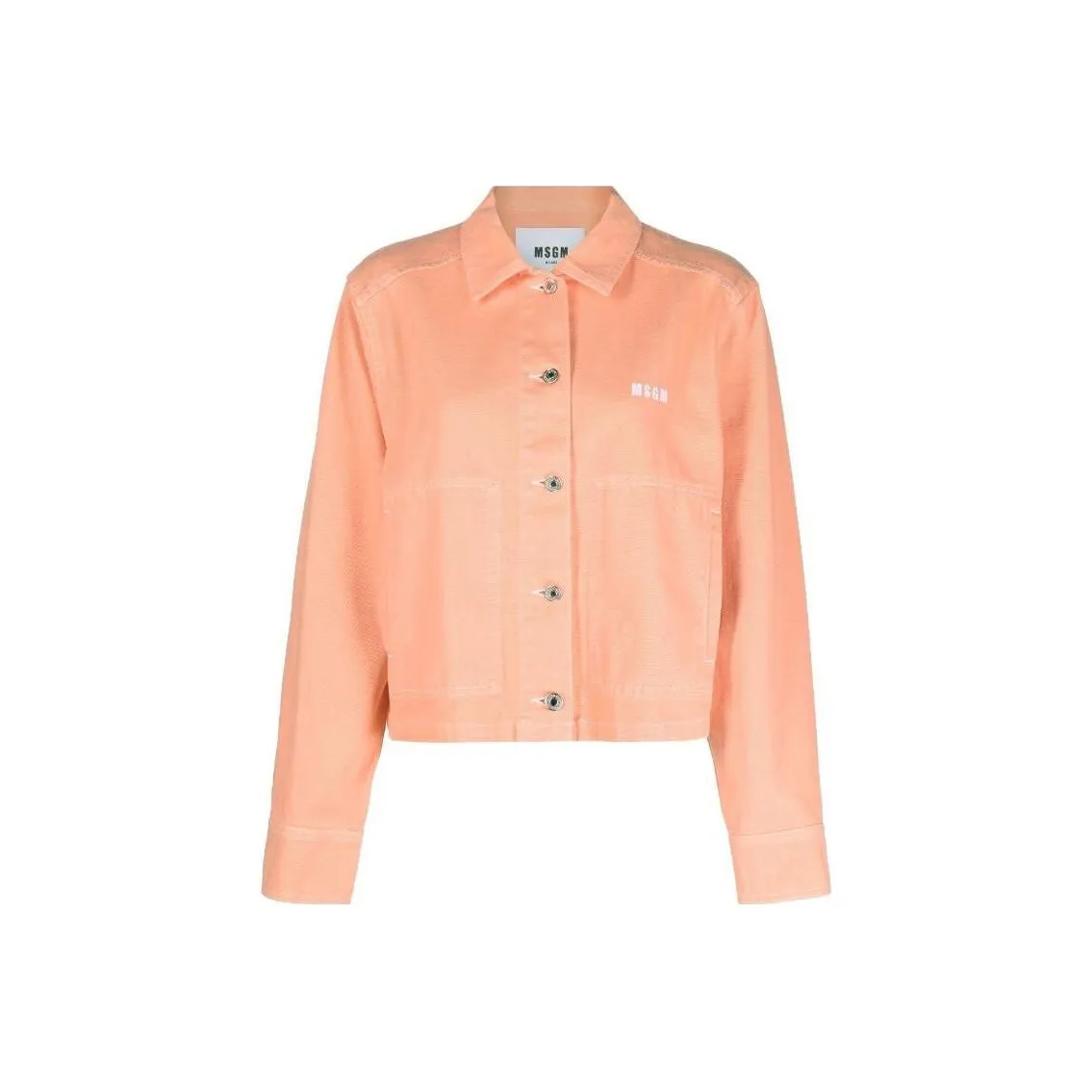 MSGM Denim Jackets Women's Orange
