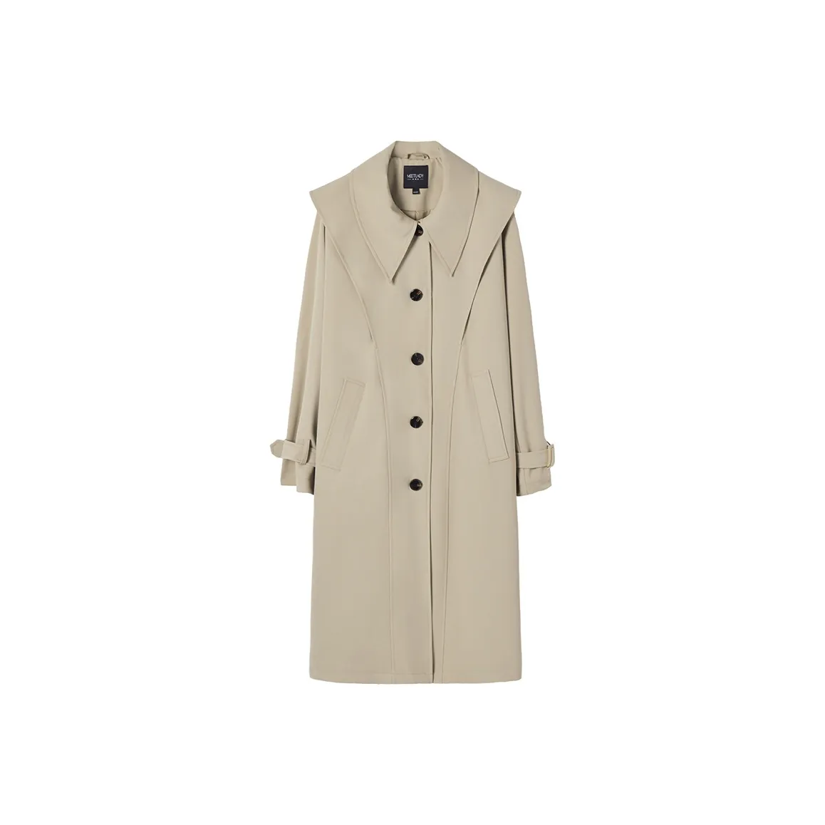 MEETLADY Trench Coat Women's Khaki