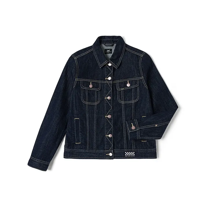 Lee совместный бренд модель SS23 Деним Куртка Весна-осень Женская