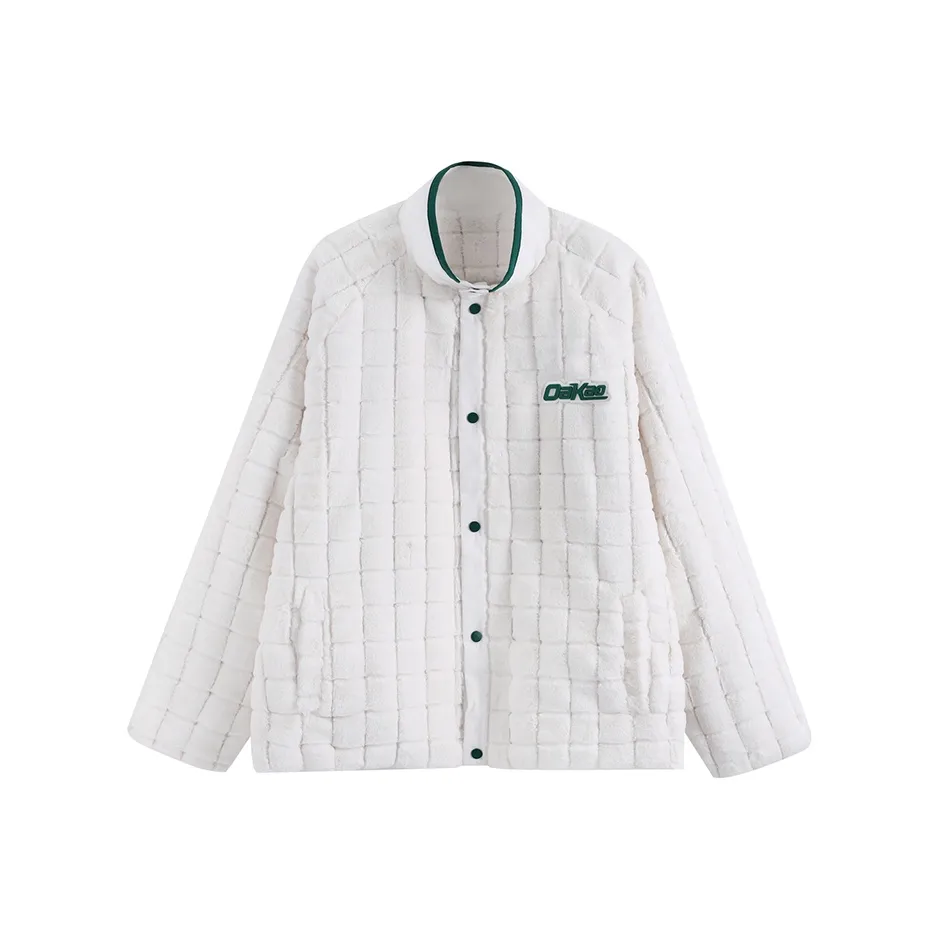 OAKAO Хлопковый пуховик унисекс белый