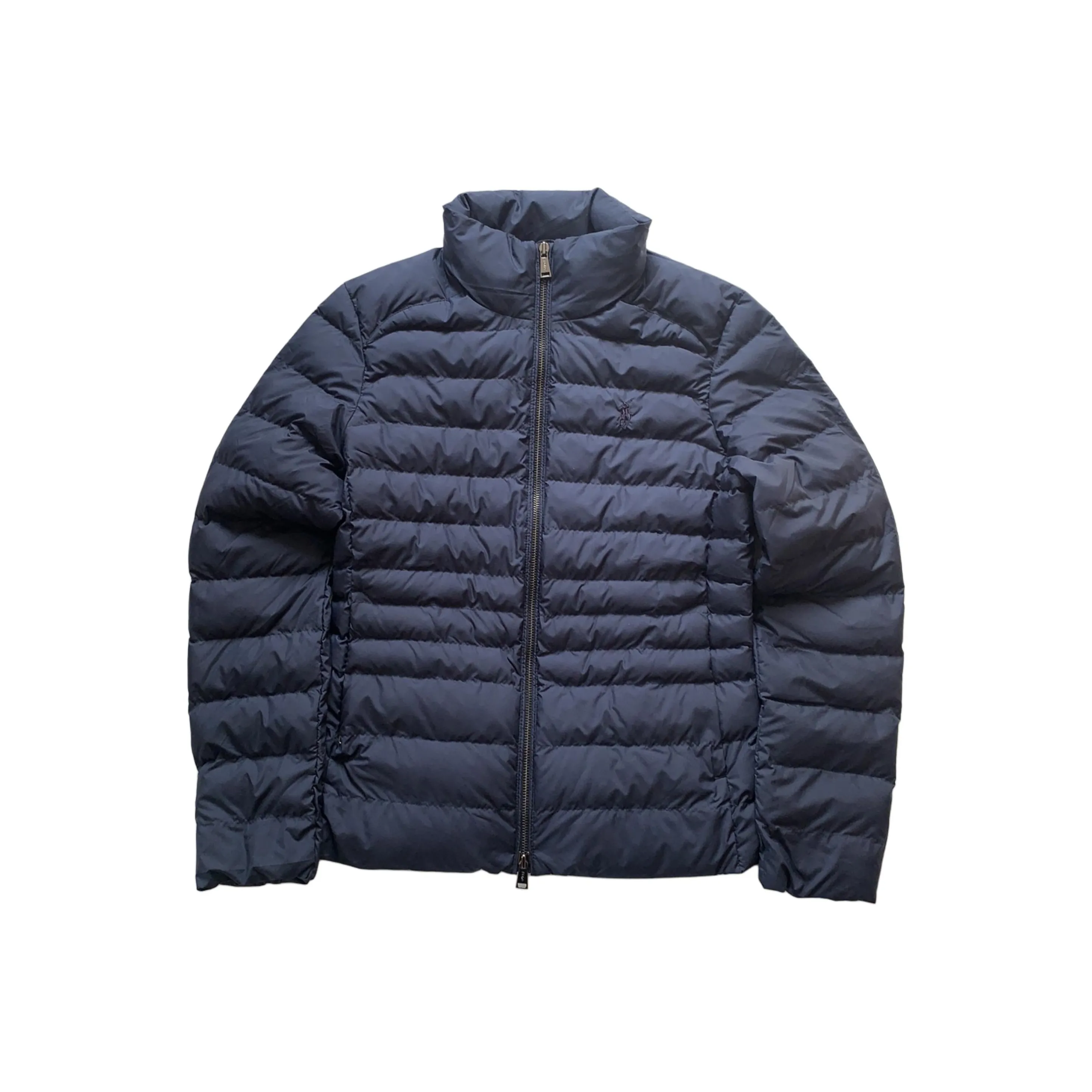 Polo Pony-embroidered tie-dye sweatshirt FW23 Puffer Jacket Women's Navy Blue