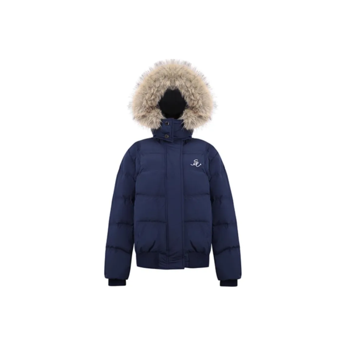 INSLIISA Пуховик Женский Темно-Синий