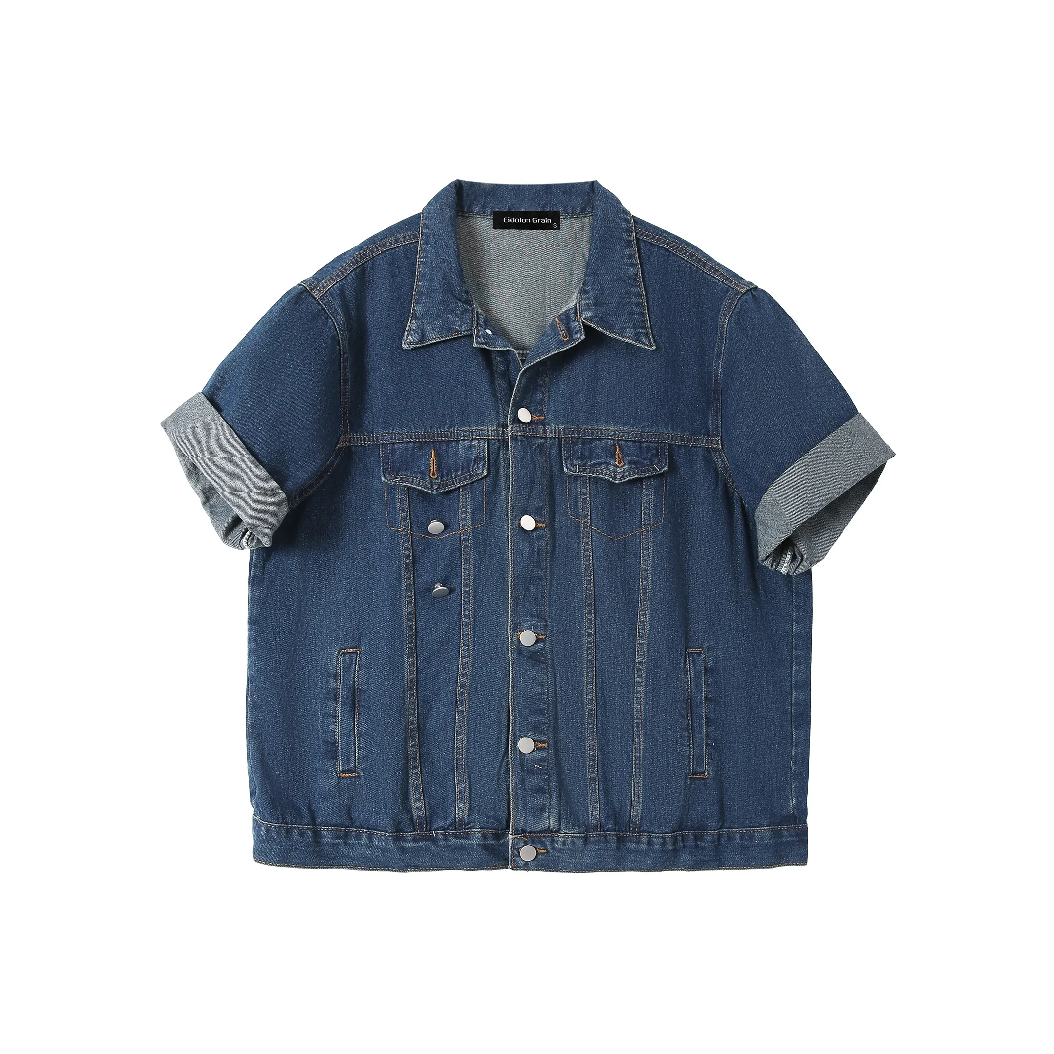 EIDOLON GRAIN Denim Jacket Women's Vintage Blue