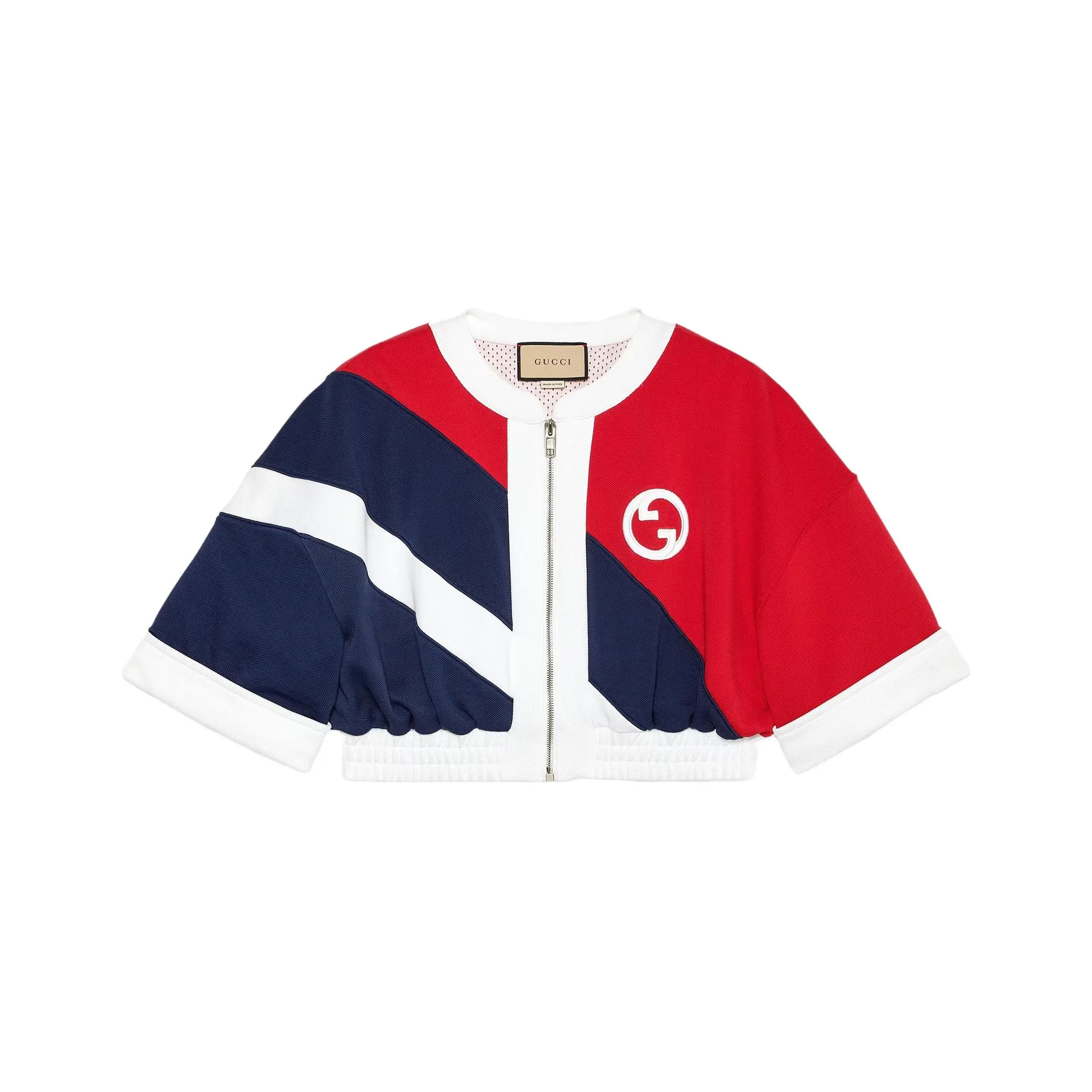 GUCCI Синий красный Женское короткое пальто