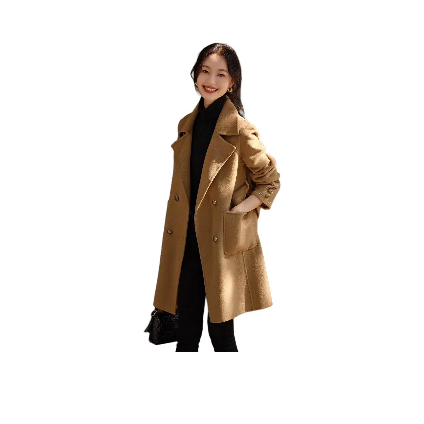 Mo Han Yi Mei Куртка Женская Холодный КАМЕЛ