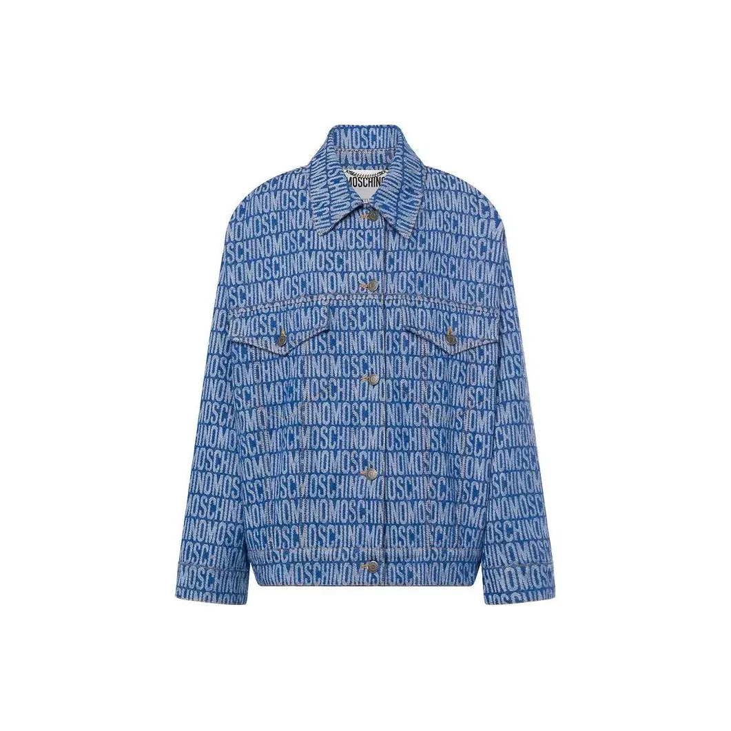 MOSCHINO Синие Женские Джинсовые Куртки