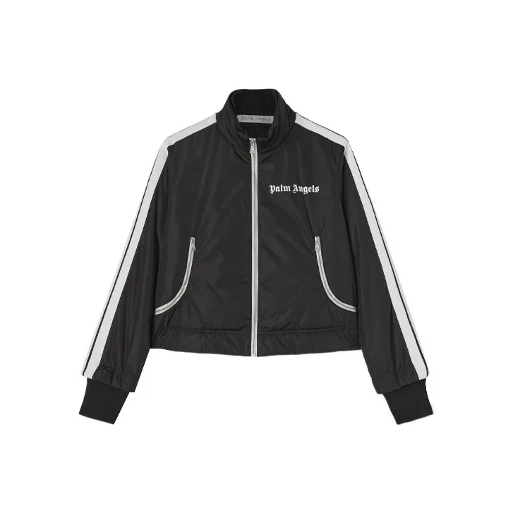 PALM ANGELS Lightweight Cropped Puffer Jacket Black