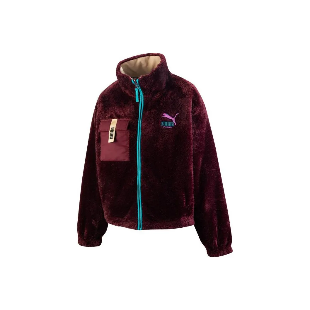 PUMA Фуксия Женские Бархатные Куртки