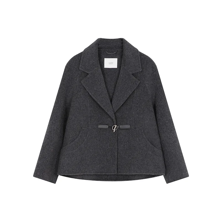 Mo Han Yi Mei Пальто Женское Угольно-Серый