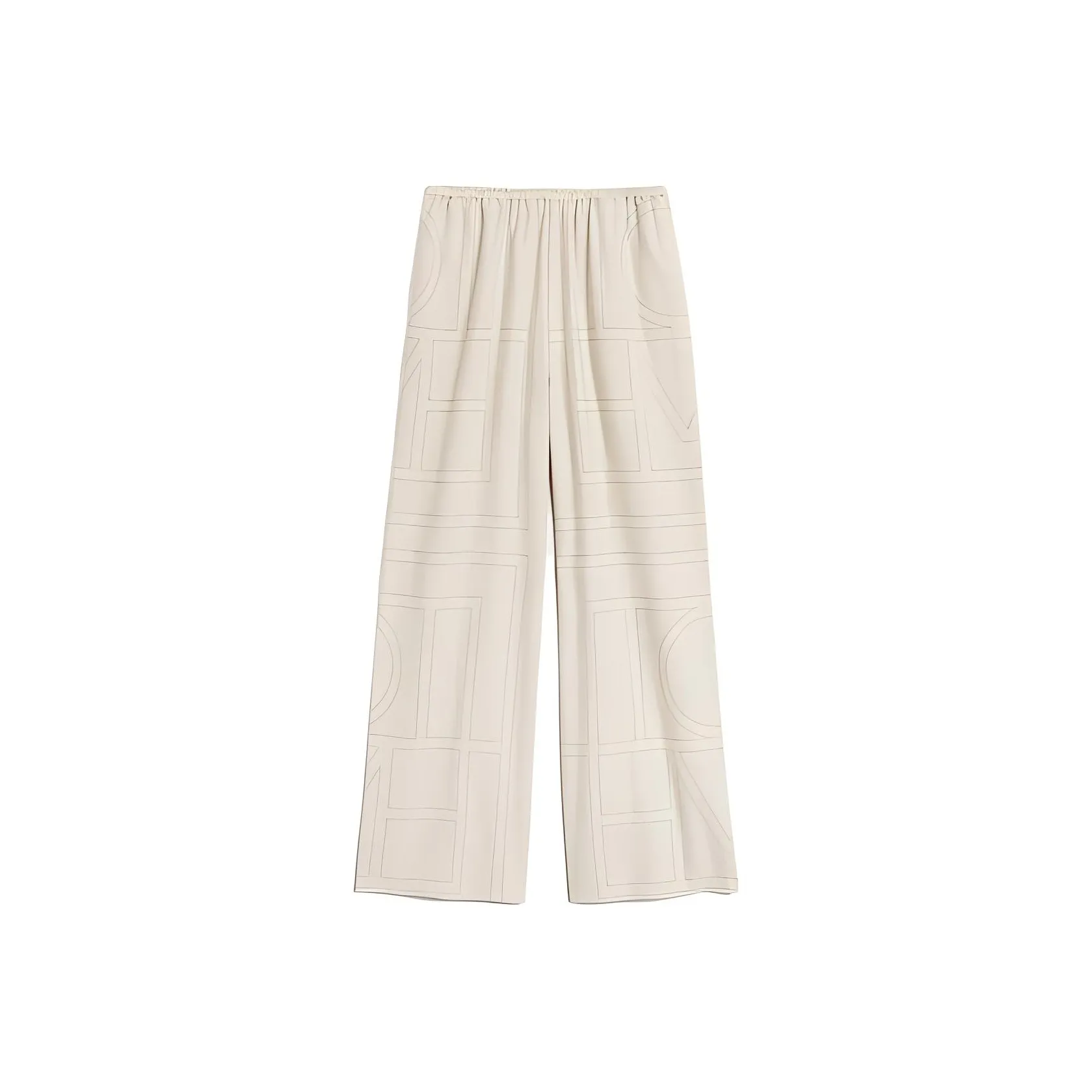 TOTEME Monogram Flannel Pajama Bottoms