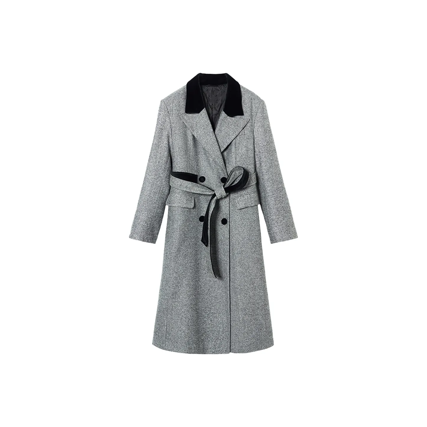 PAZZO Серое Женское Пальто