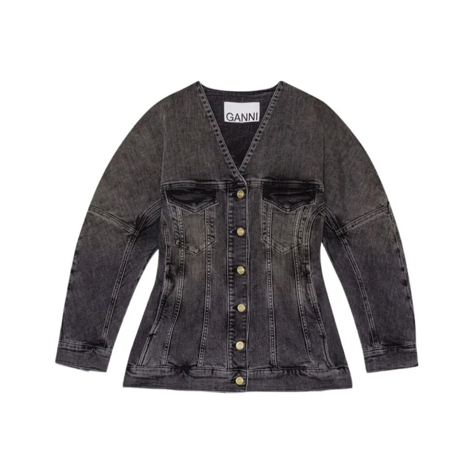 GANNI Tint Edge Denim Jacket