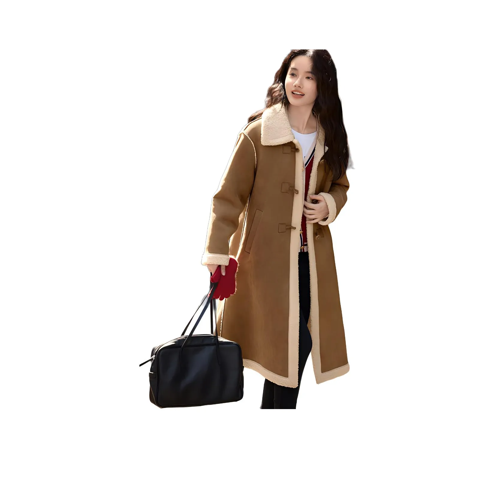 Mo Han Yi Mei Куртка Женская Кофейного цвета