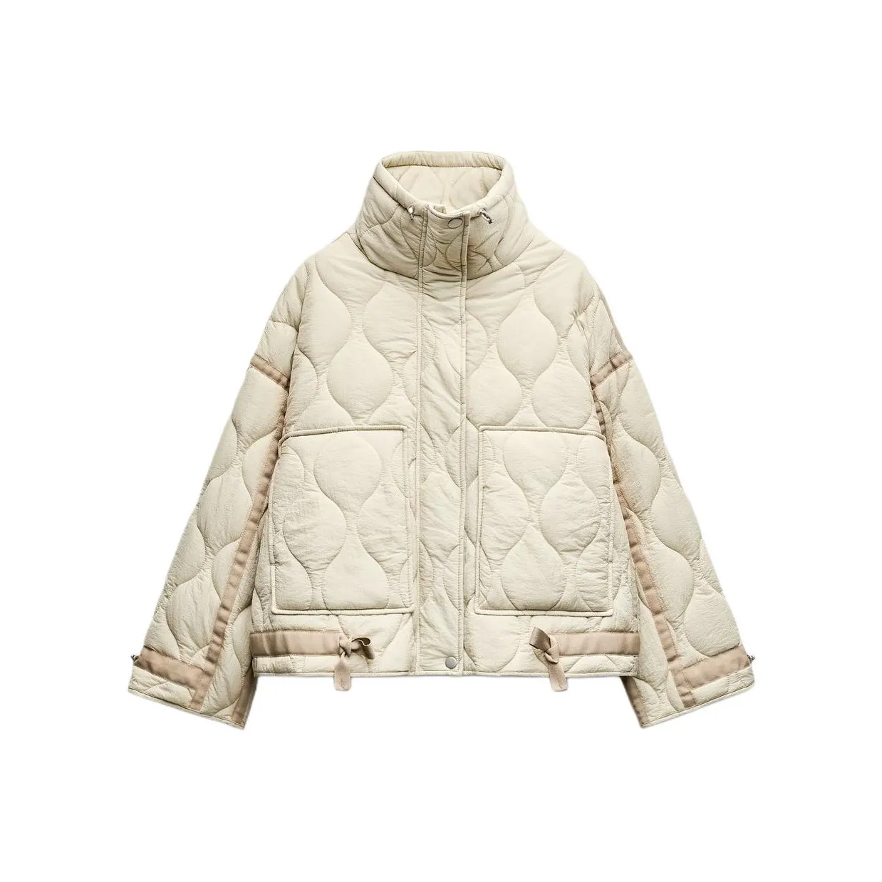 ZARA Puffer Jacket Women's White
