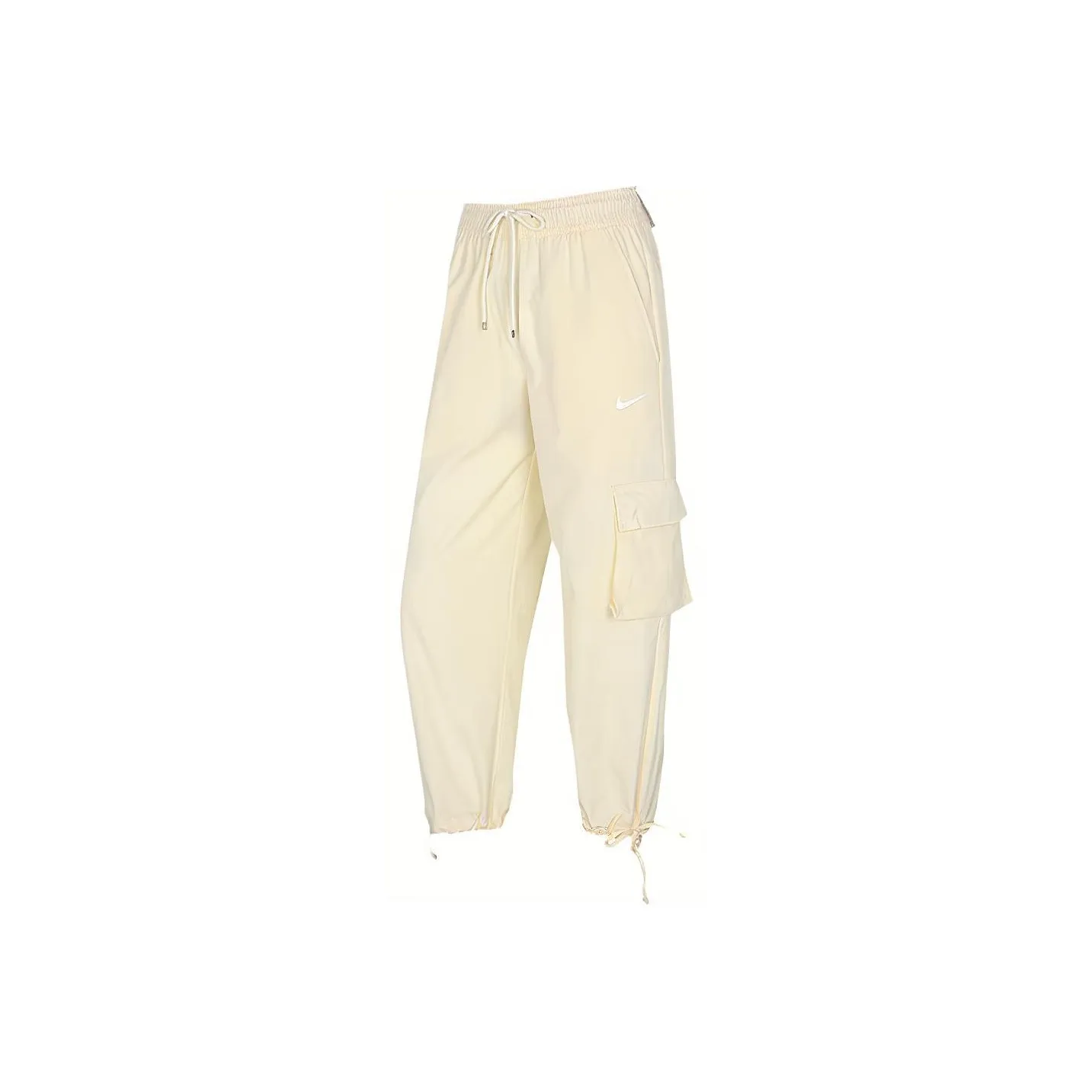 Nike Knitted Sports Pants Women's Beige Yellow