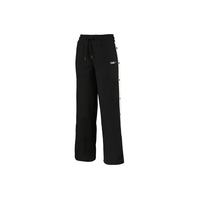 PUMA ONE SHOULDER HEART Knitted Sweatpants Women's Black