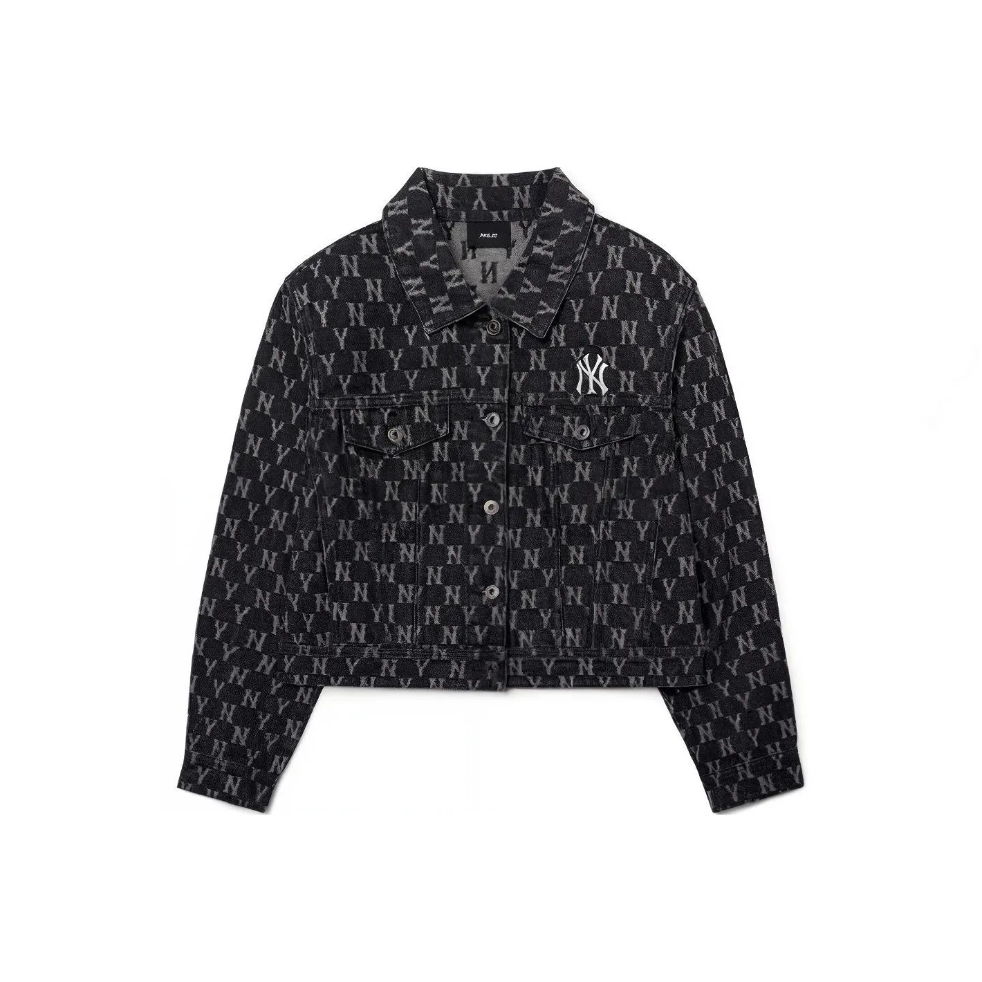 MLB Old Flower Темно-серый Женские Джинсовые Куртки