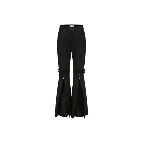 XANDRA Черные Женские Повседневные Брюки