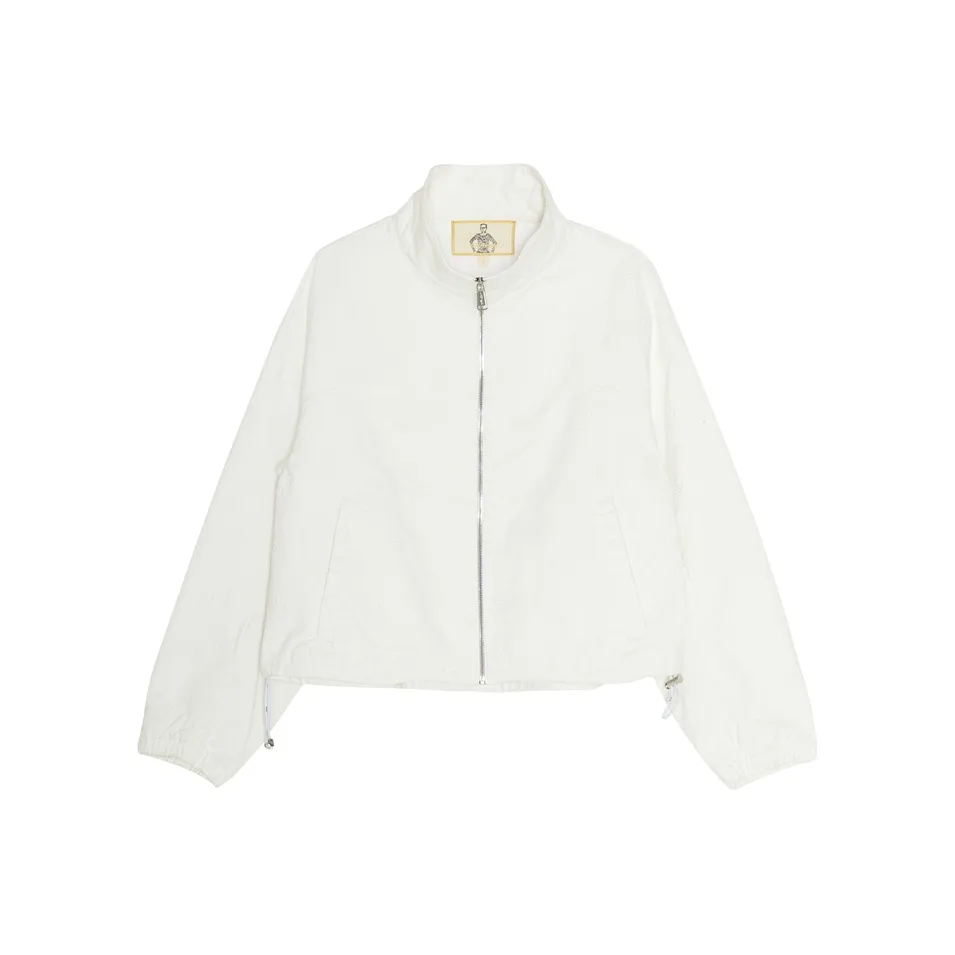 Ed Hardy Fitted Moderate Denim Jacket Women's White