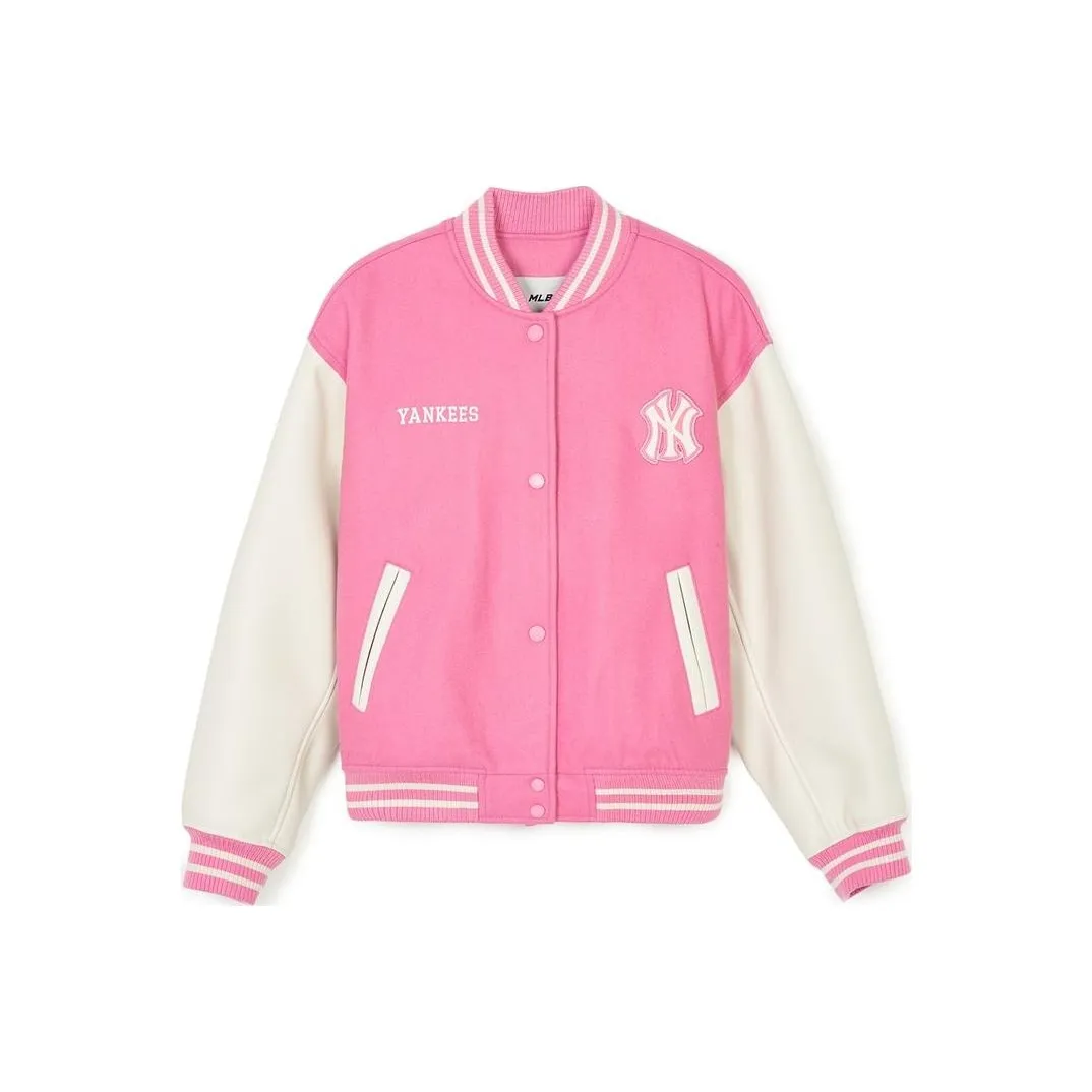 MLB SS24 Baseball Jacket Women's Pink