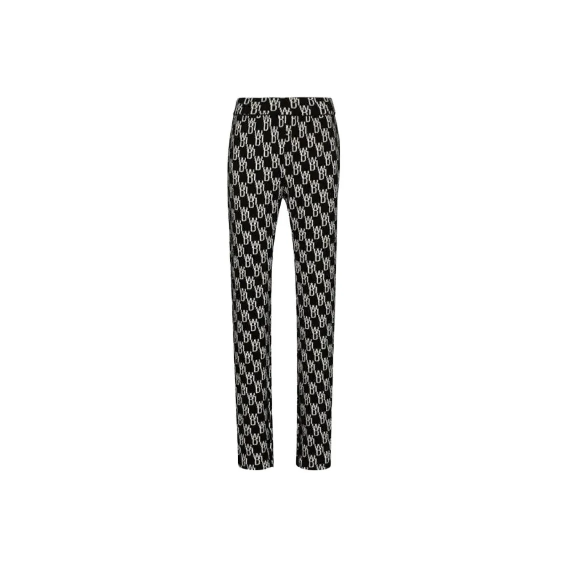 WE11DONE Monogram Knitted Trousers