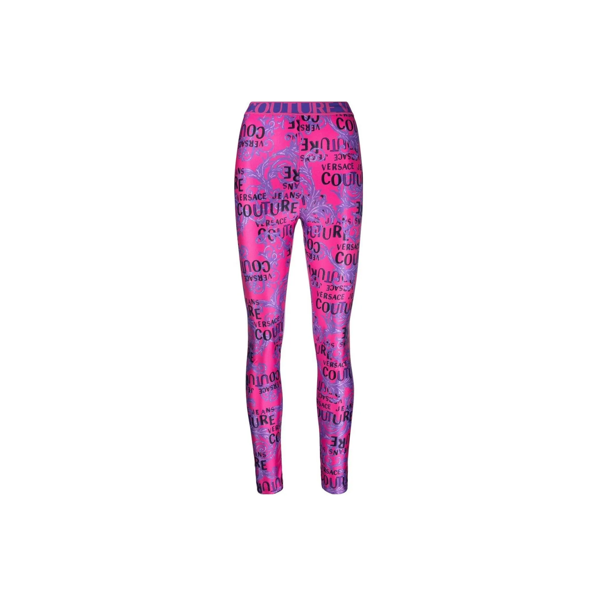 Missguided Brassière di jeans con nodo rosa in coordinato Leggings Women's Fuchsia