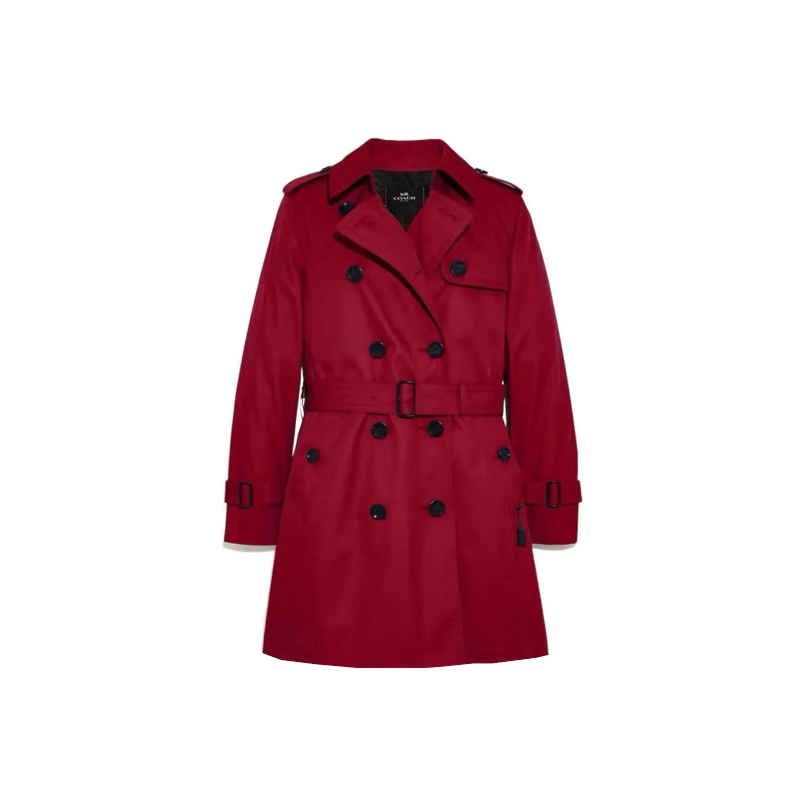 COACH SS21 Trench Coat Women's Red