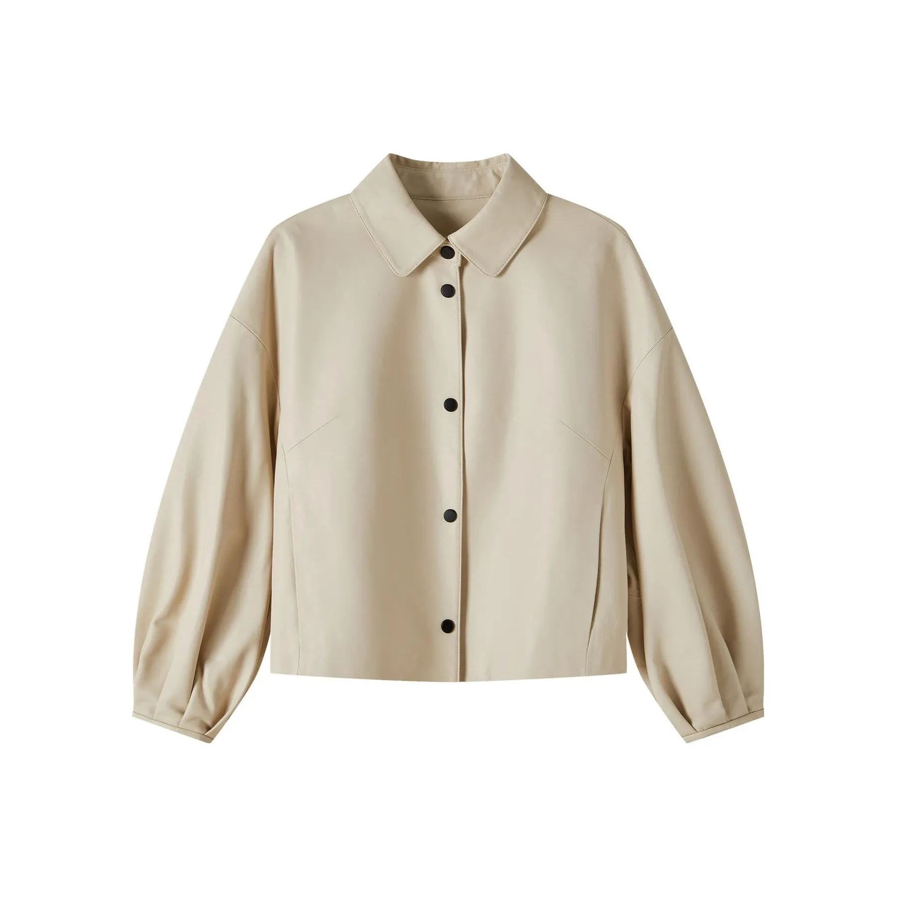 FINITY Бежевые Женские Кожаные Куртки