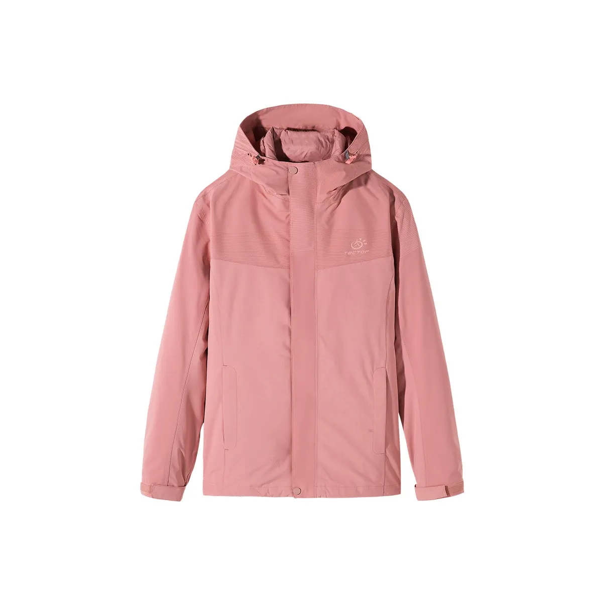 Tectop Waterproof And Windproof To Keep Warm Windbreaker Jacket Women's Coral Pink