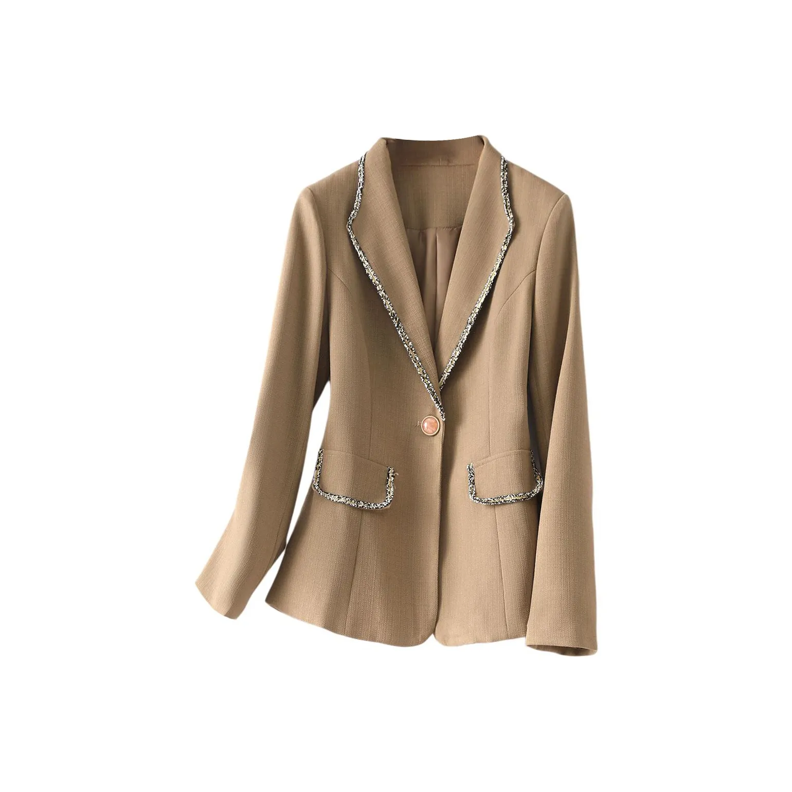 Fele.d Бизнес-костюм женский хаки серый