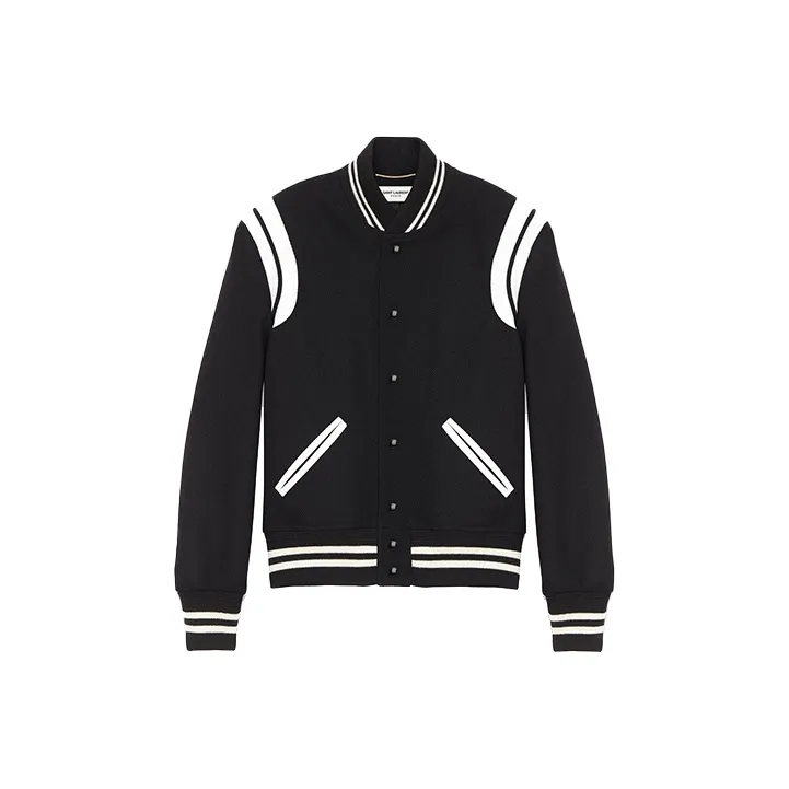 SAINT LAURENT Baseball Jacket Women's Black