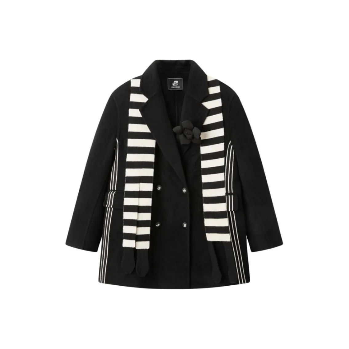 PEACEBIRD Черное Женское Пальто