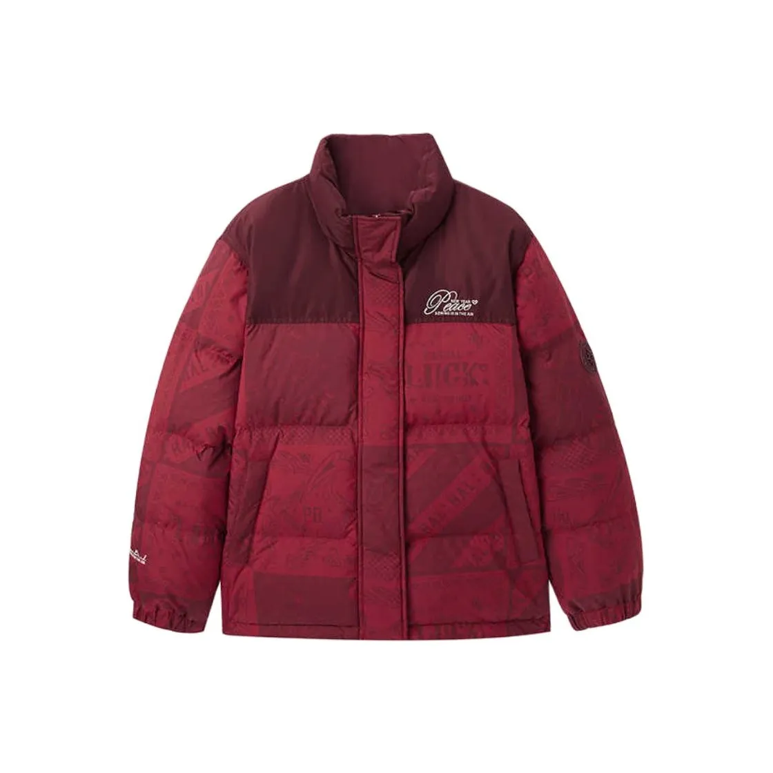 PEACEBIRD Новый год Пуховик Женский Китайский Красный