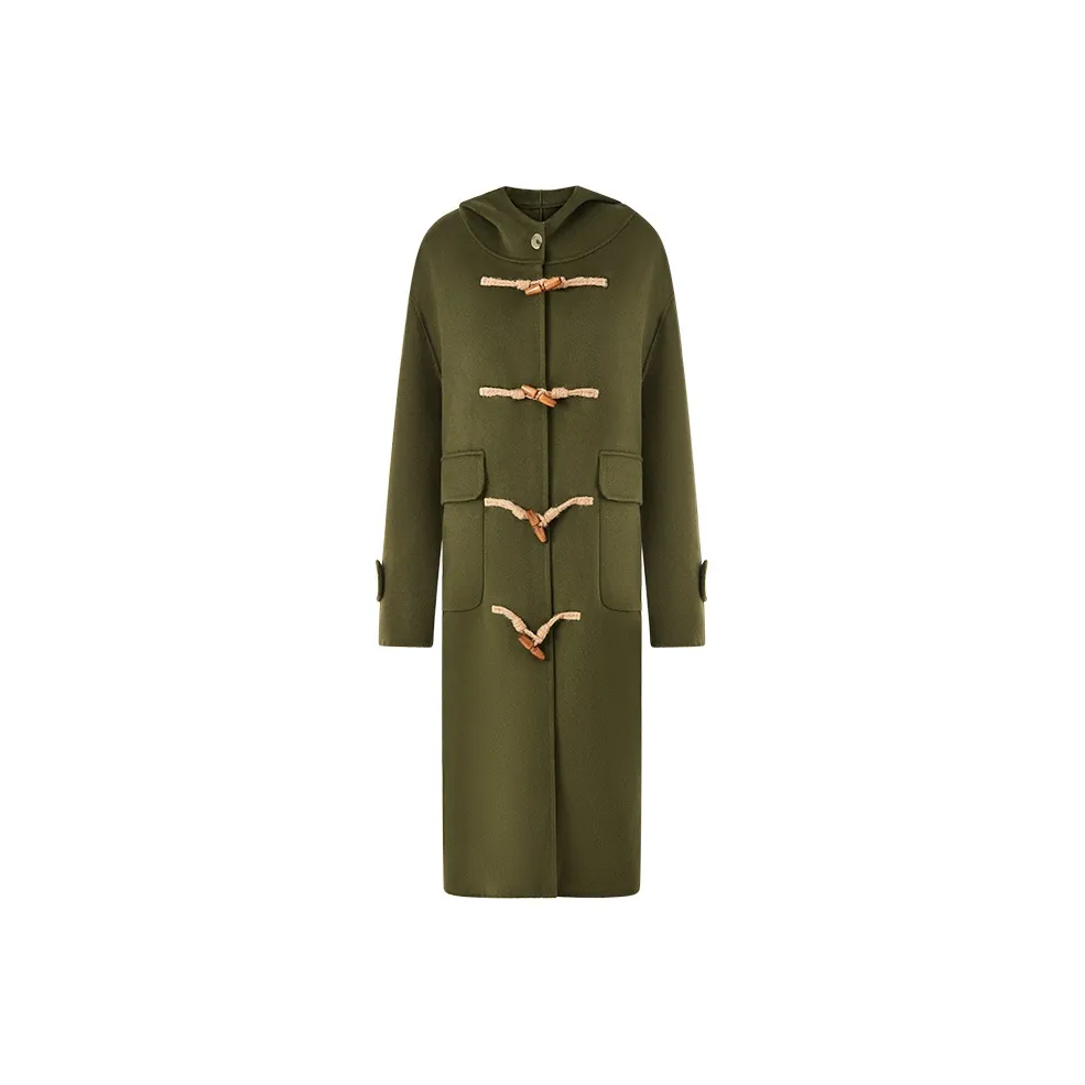 Katie Ermilio Зеленое Женское Пальто