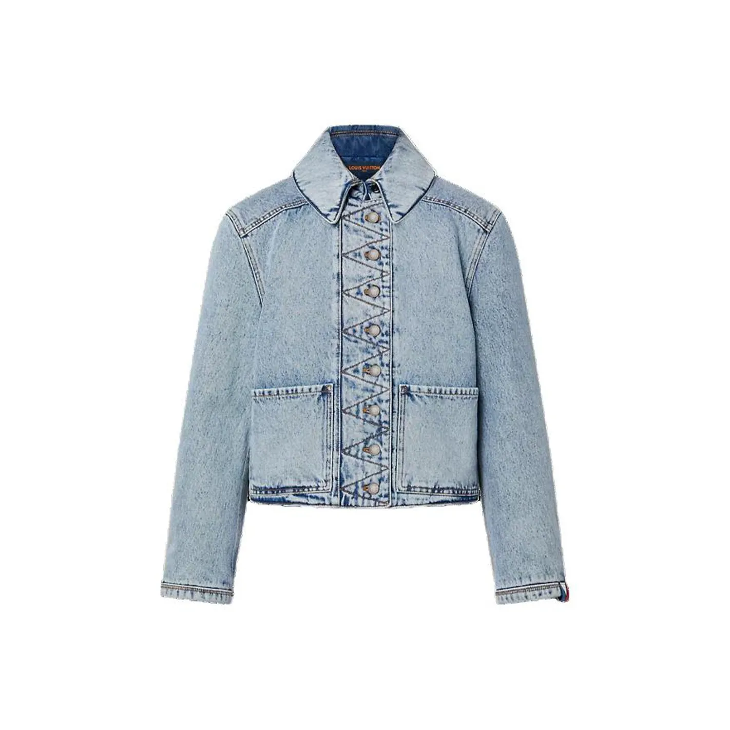 LOUIS VUITTON Bleached Denim Boxy Jacket
