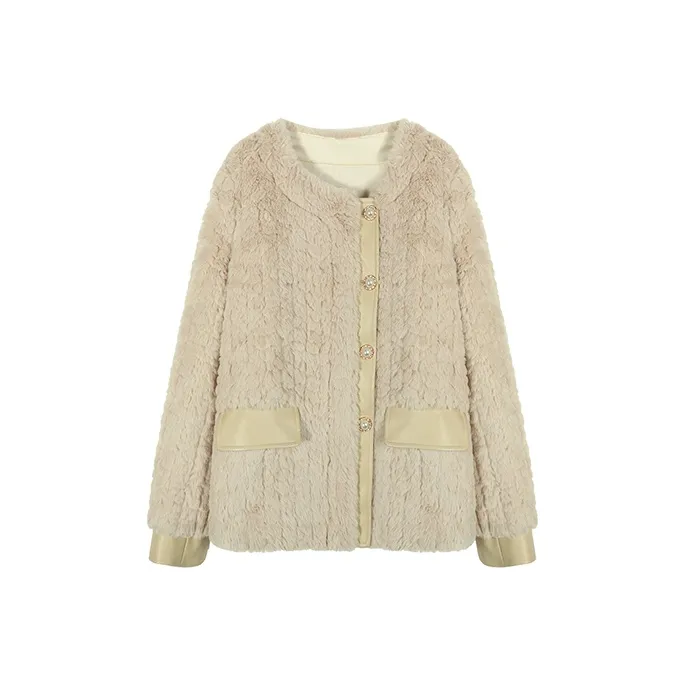 Still Quiet Бархат Feel Куртка Женская Бежевая