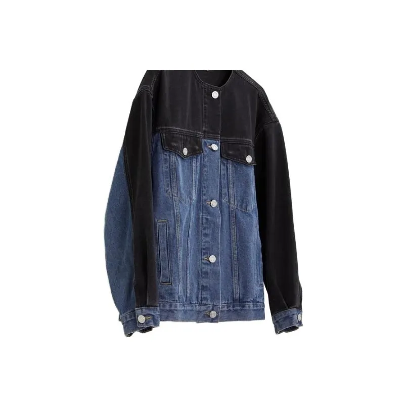 ELLE Джинсовый синий Женские джинсовые куртки