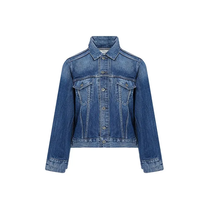 Levis Fitted Moderate Denim Jacket Women's Blue