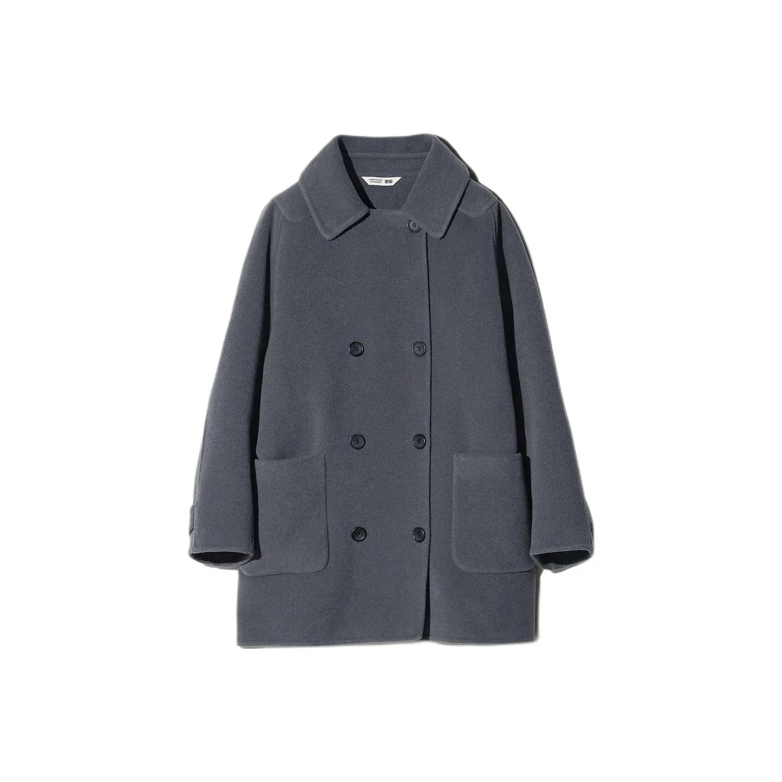 UNIQLO Comptoir des Cotonniers Collaboration Серое Женское Пальто