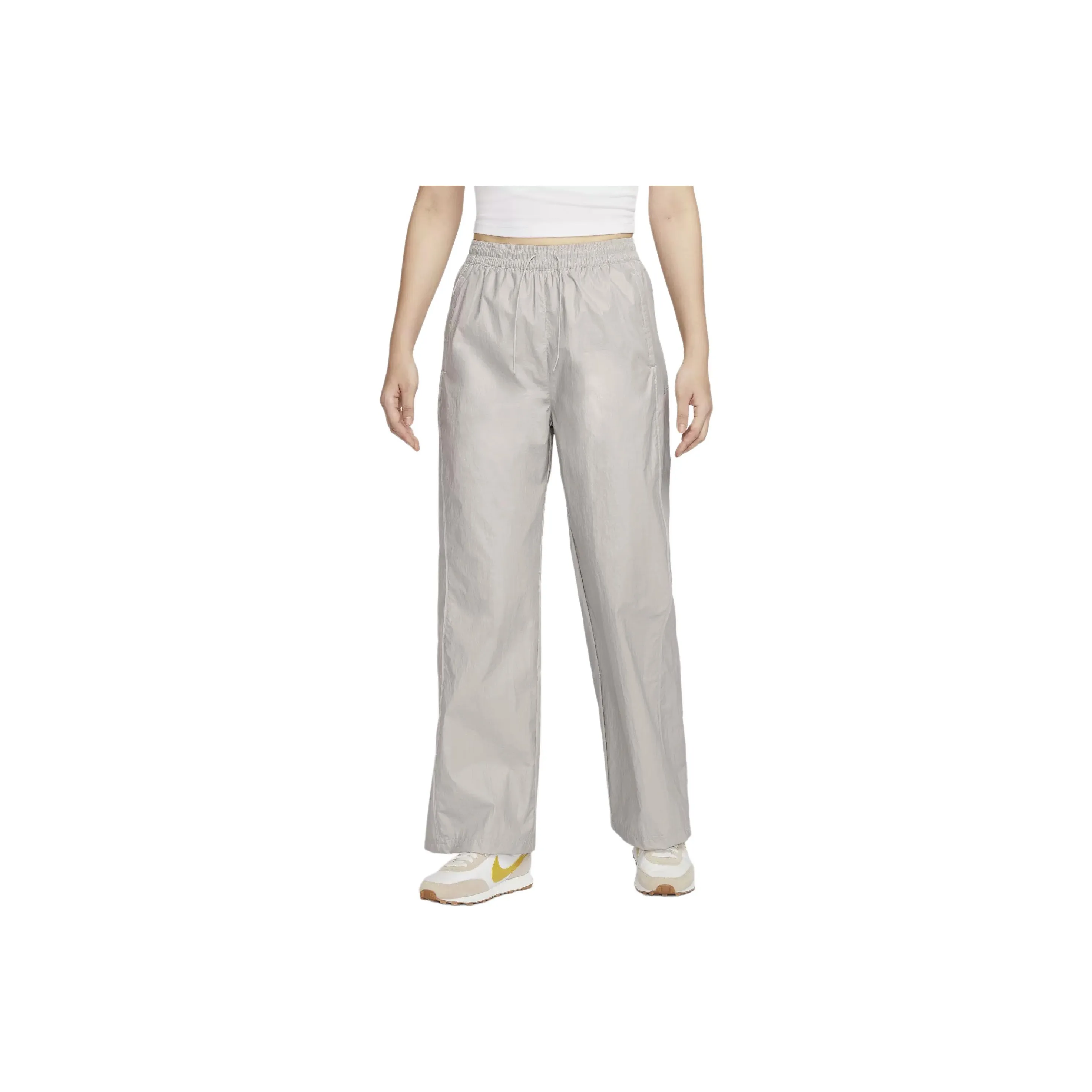 Nike WINDRUNNER Casual Pants Women's Light Iron Ore Gray/Asphalt Gray