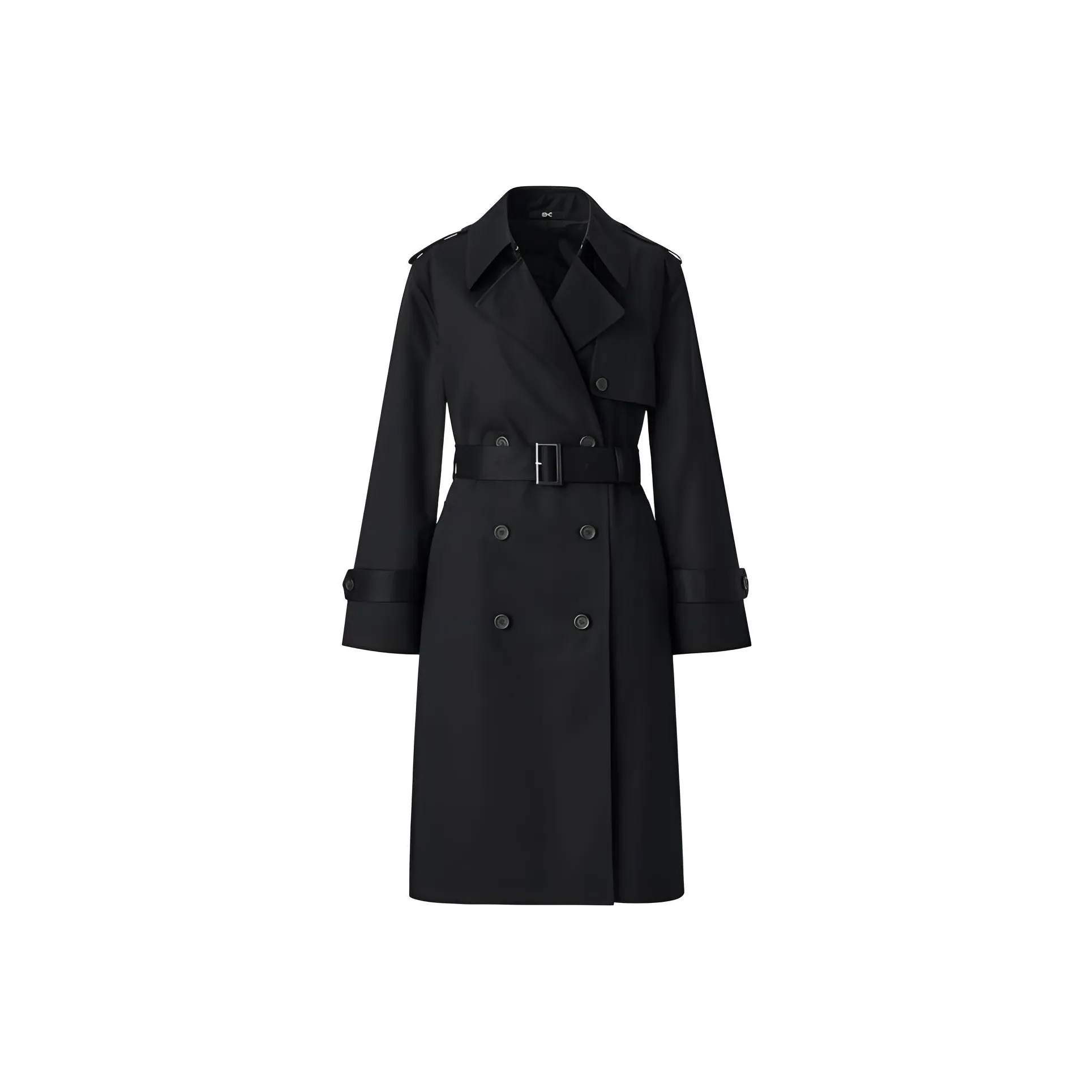 UNIQLO Тренчкот Женский Черный