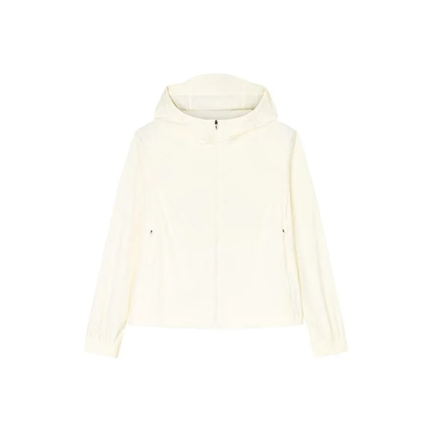 Anta UV Protection Sun Protection Clothing Women's Misty Cloud White
