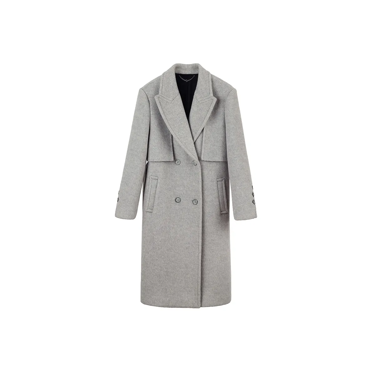 NancyCavally Coat Women's Light Gray