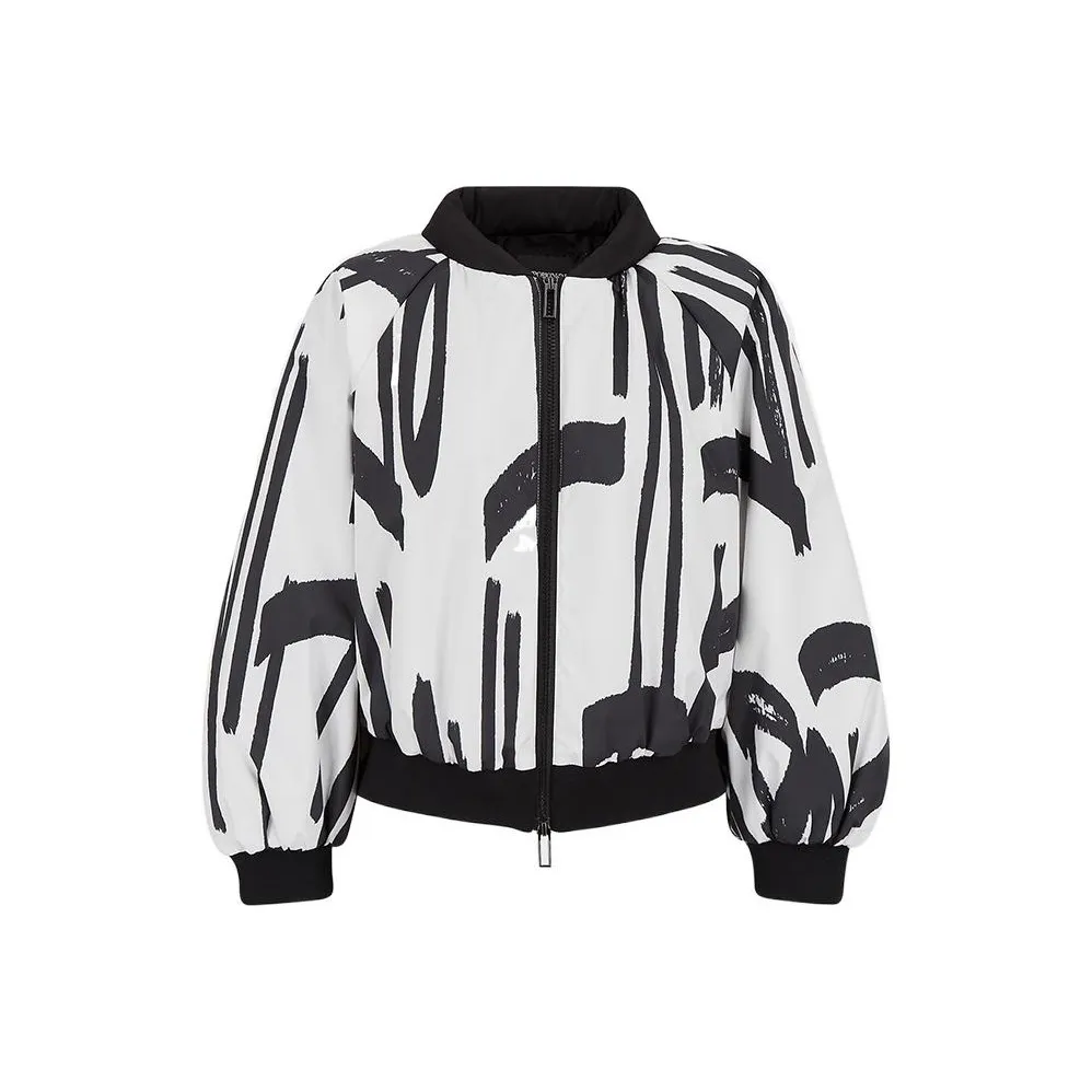 EMPORIO ARMANI Хлопковый пуховик женский белый