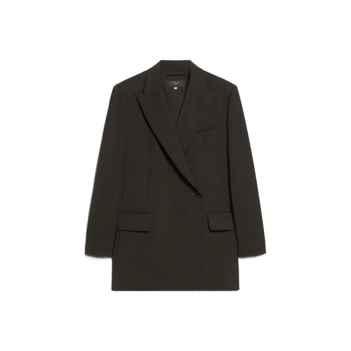 WEEKEND MaxMara Umbro Collection Double Breasted Woollen Cloth Blazer Business Suit Women's Black