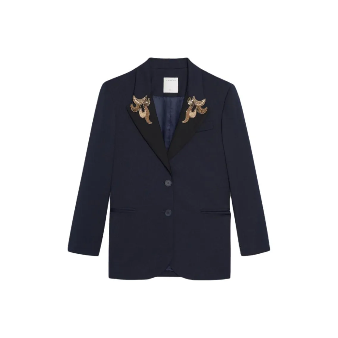 Sandro Бизнес-костюм женский темно-синий