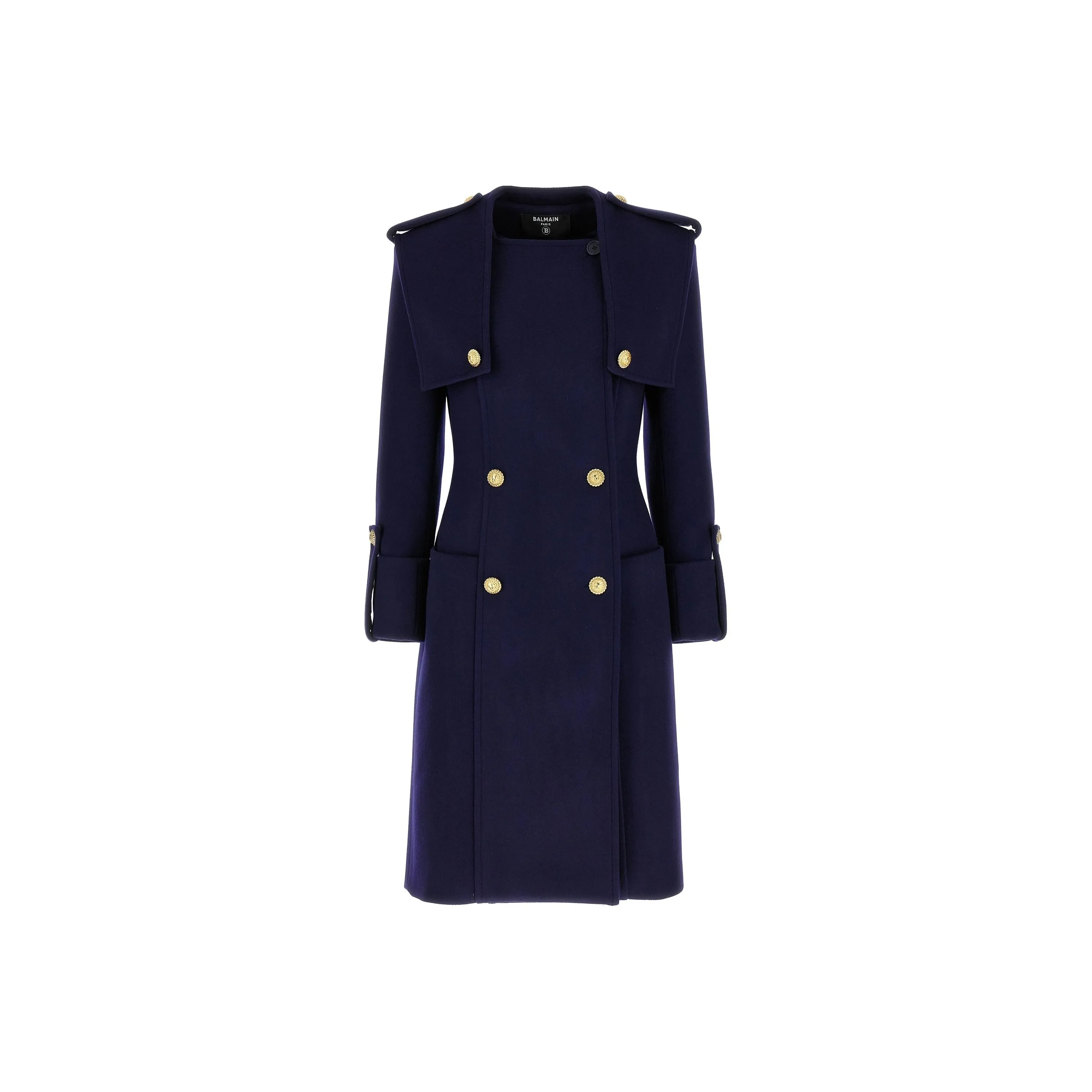 BALMAIN Coats Women's Blue