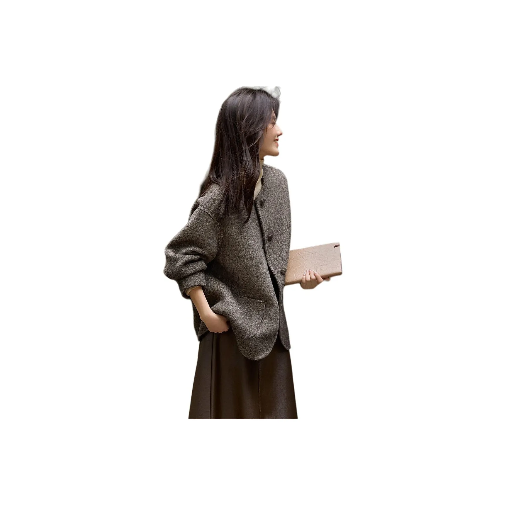 XWI Куртка Женская Шоколадно-Коричневый