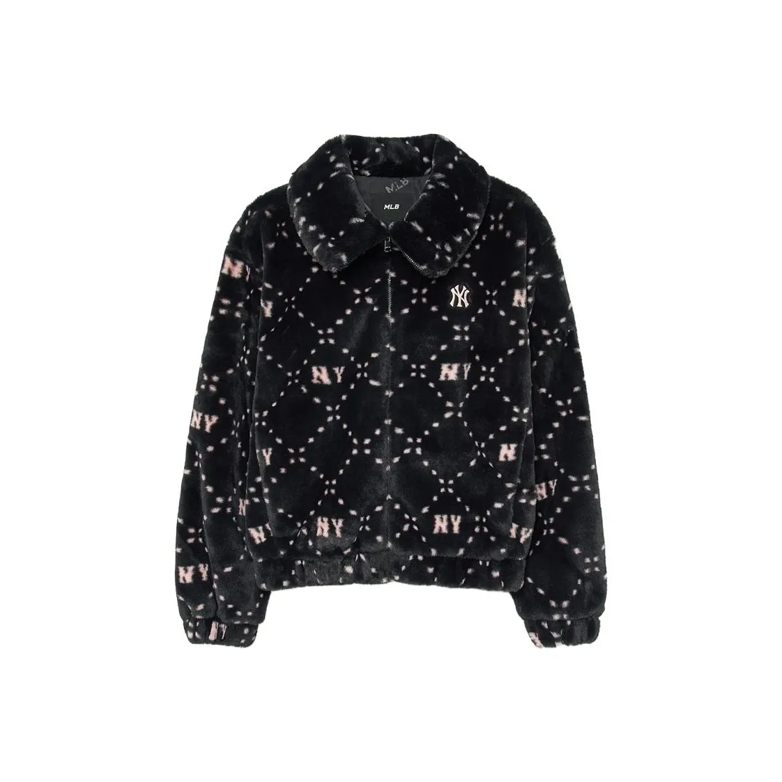 Mlb Base Logo Бархат Feel Куртка Женская Черная