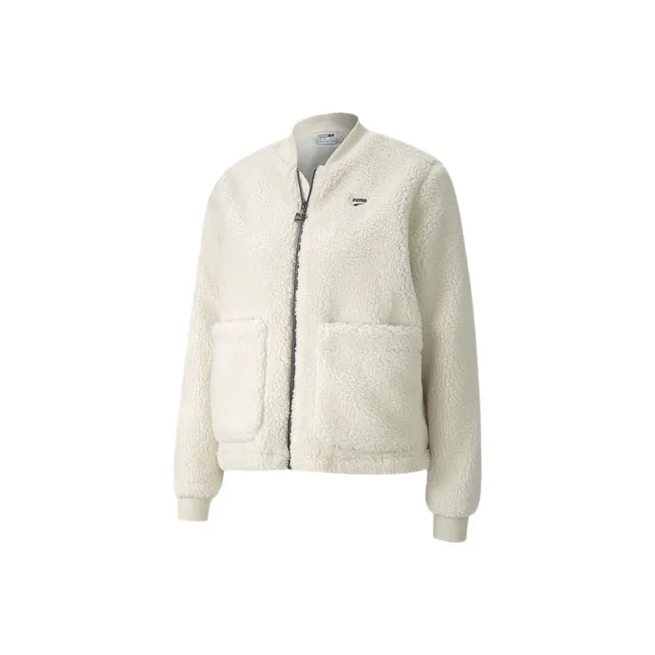 PUMA Дымчато-серый Женские Бархатные Куртки